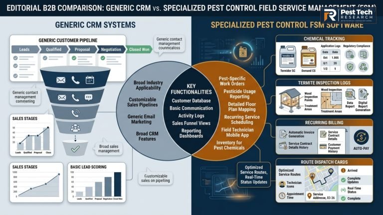 Pest Control Software vs CRM: What Does Your Business Actually Need?